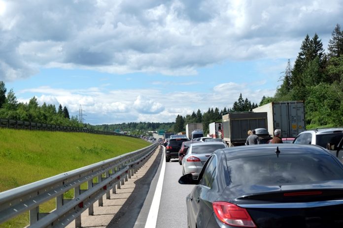 prometne gužve na mnogim autocestama u Bavarskoj